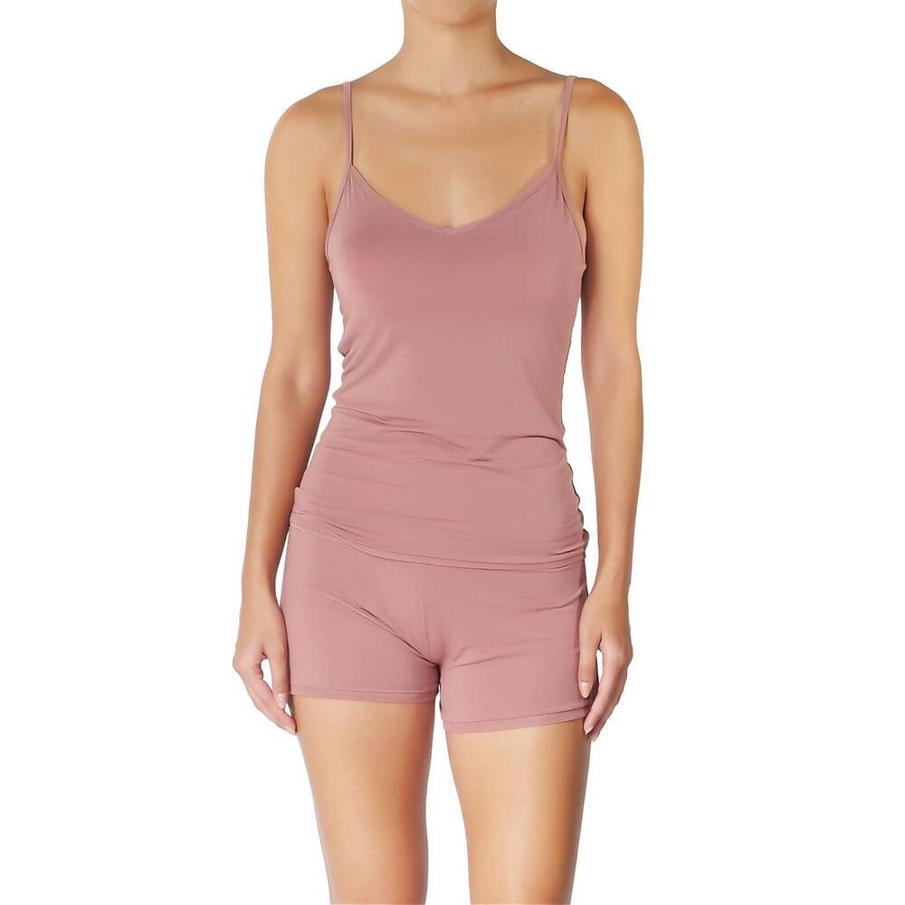 NEW ADDICTION cami and shorts set in winter rose